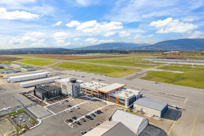 Top View of Pitt Meadows Regional Airport