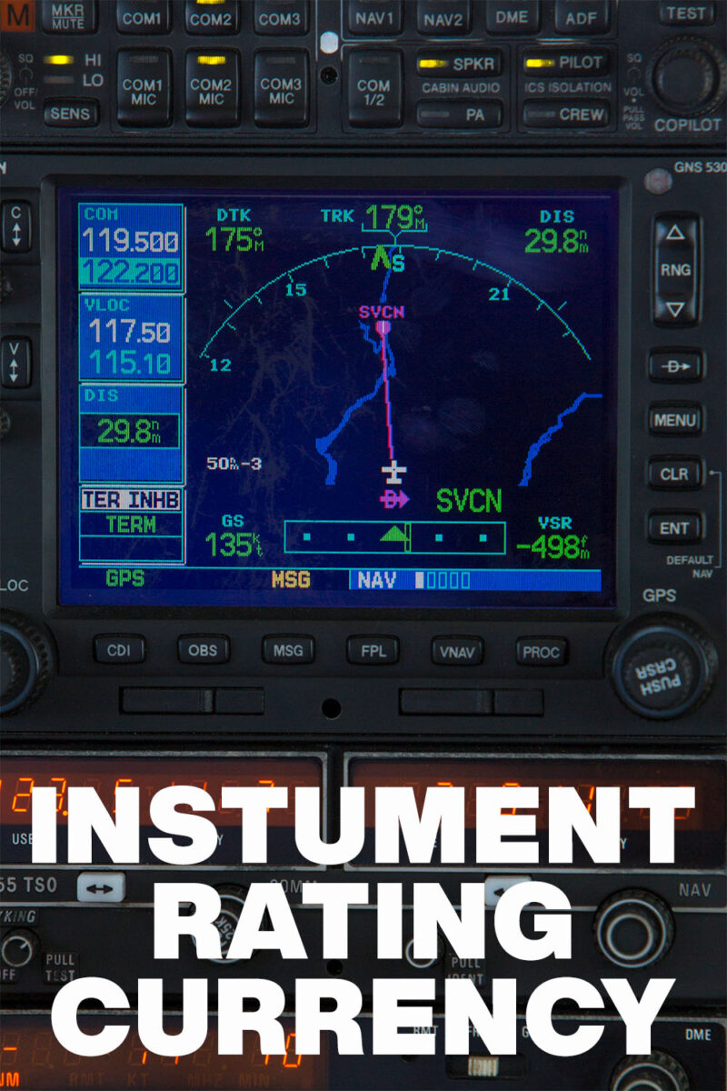 Instrument Rating Currency Requirements Compass Flight